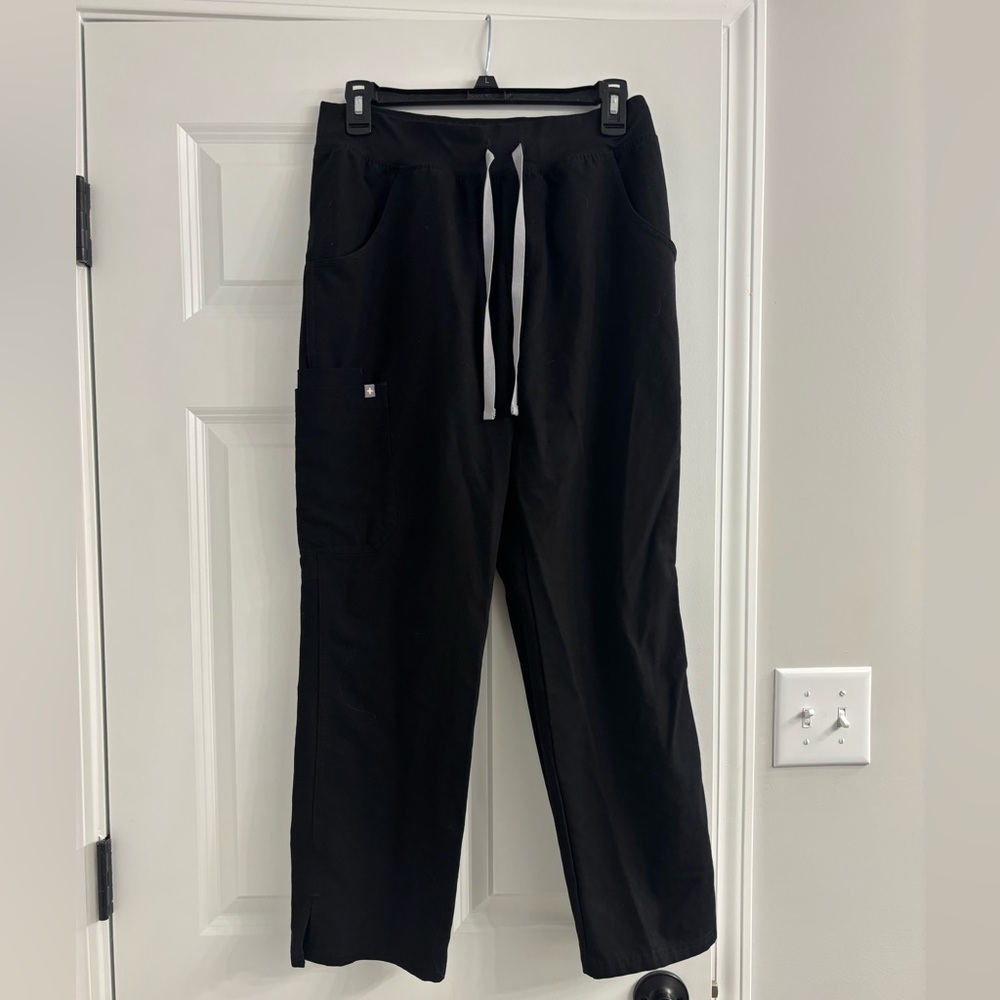 Figs Black Scrub Pants Medium